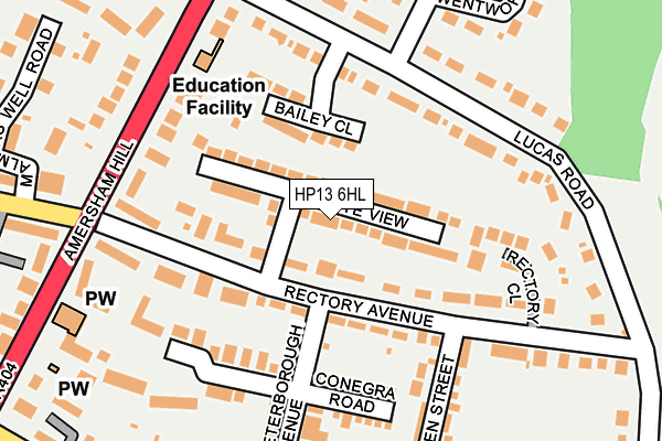 HP13 6HL map - OS OpenMap – Local (Ordnance Survey) HP13 6HL map - OS OpenMap – Local (Ordnance Survey)