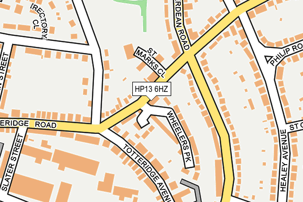 HP13 6HZ map - OS OpenMap – Local (Ordnance Survey) HP13 6HZ map - OS OpenMap – Local (Ordnance Survey)