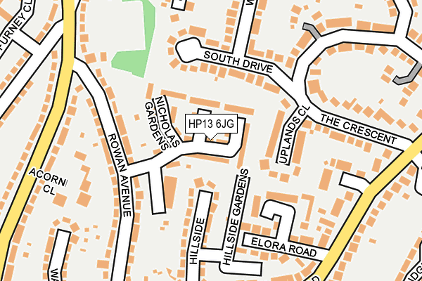 HP13 6JG map - OS OpenMap – Local (Ordnance Survey) HP13 6JG map - OS OpenMap – Local (Ordnance Survey)
