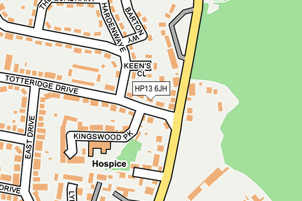 HP13 6JH map - OS OpenMap – Local (Ordnance Survey) HP13 6JH map - OS OpenMap – Local (Ordnance Survey)