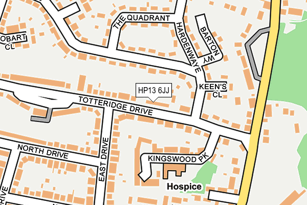 HP13 6JJ map - OS OpenMap – Local (Ordnance Survey)