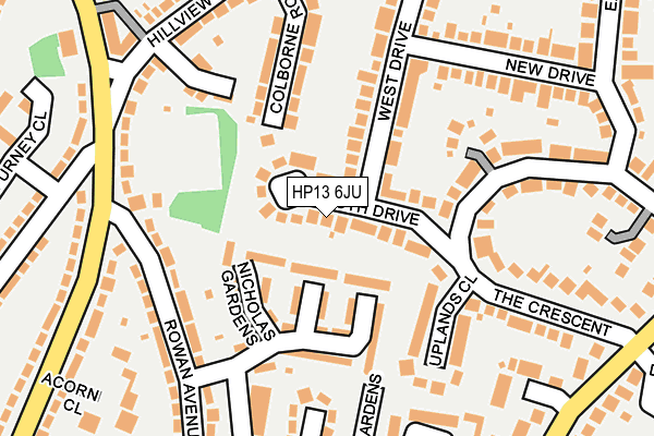 HP13 6JU map - OS OpenMap – Local (Ordnance Survey) HP13 6JU map - OS OpenMap – Local (Ordnance Survey)