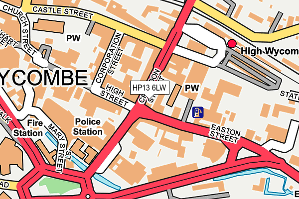 HP13 6LW map - OS OpenMap – Local (Ordnance Survey) HP13 6LW map - OS OpenMap – Local (Ordnance Survey)
