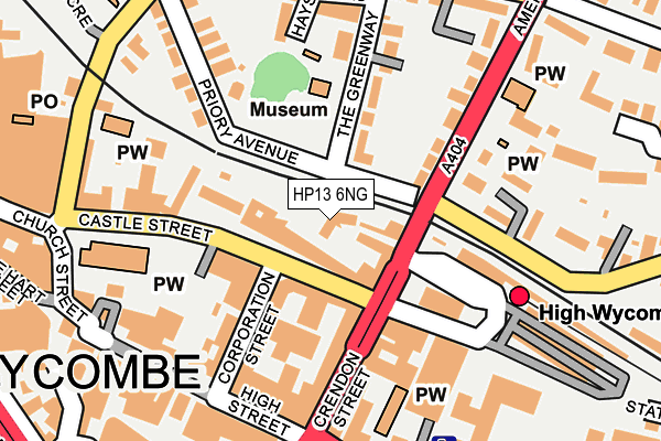 HP13 6NG map - OS OpenMap – Local (Ordnance Survey) HP13 6NG map - OS OpenMap – Local (Ordnance Survey)