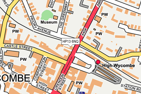 HP13 6NQ map - OS OpenMap – Local (Ordnance Survey) HP13 6NQ map - OS OpenMap – Local (Ordnance Survey)
