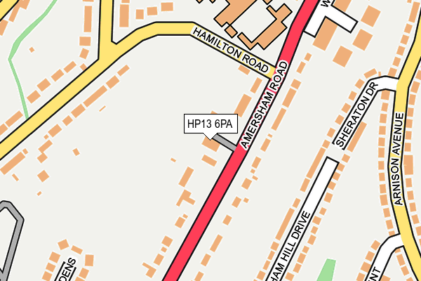 HP13 6PA map - OS OpenMap – Local (Ordnance Survey) HP13 6PA map - OS OpenMap – Local (Ordnance Survey)