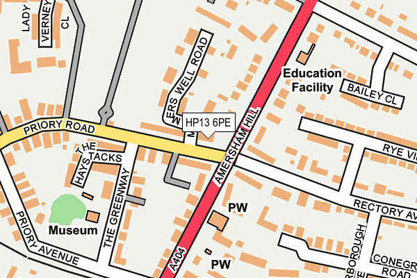 HP13 6PE map - OS OpenMap – Local (Ordnance Survey)