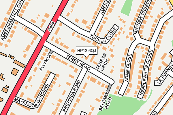 HP13 6QJ map - OS OpenMap – Local (Ordnance Survey) HP13 6QJ map - OS OpenMap – Local (Ordnance Survey)