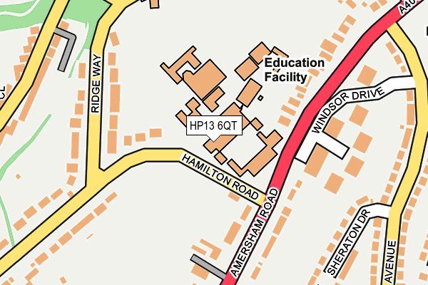 HP13 6QT map - OS OpenMap – Local (Ordnance Survey) HP13 6QT map - OS OpenMap – Local (Ordnance Survey)