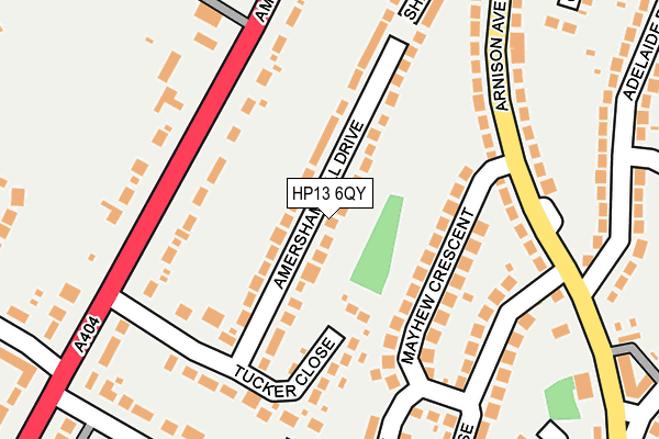 HP13 6QY map - OS OpenMap – Local (Ordnance Survey) HP13 6QY map - OS OpenMap – Local (Ordnance Survey)