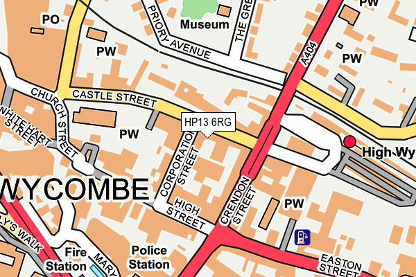 HP13 6RG map - OS OpenMap – Local (Ordnance Survey) HP13 6RG map - OS OpenMap – Local (Ordnance Survey)