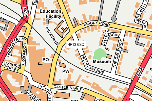 HP13 6SQ map - OS OpenMap – Local (Ordnance Survey) HP13 6SQ map - OS OpenMap – Local (Ordnance Survey)