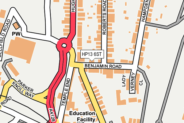 HP13 6ST map - OS OpenMap – Local (Ordnance Survey) HP13 6ST map - OS OpenMap – Local (Ordnance Survey)