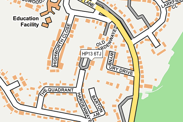 HP13 6TJ map - OS OpenMap – Local (Ordnance Survey) HP13 6TJ map - OS OpenMap – Local (Ordnance Survey)