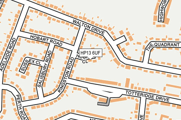 HP13 6UF map - OS OpenMap – Local (Ordnance Survey) HP13 6UF map - OS OpenMap – Local (Ordnance Survey)