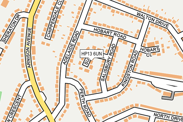 HP13 6UN map - OS OpenMap – Local (Ordnance Survey) HP13 6UN map - OS OpenMap – Local (Ordnance Survey)