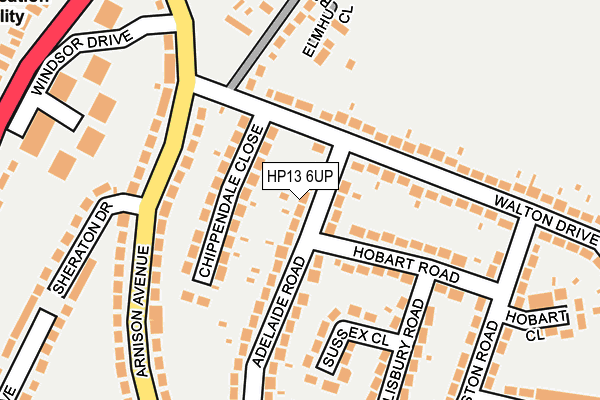 HP13 6UP map - OS OpenMap – Local (Ordnance Survey)