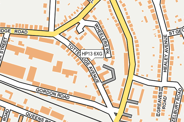 HP13 6XG map - OS OpenMap – Local (Ordnance Survey) HP13 6XG map - OS OpenMap – Local (Ordnance Survey)