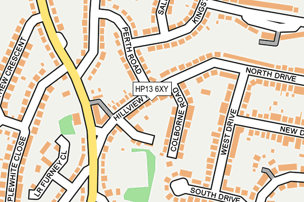 HP13 6XY map - OS OpenMap – Local (Ordnance Survey) HP13 6XY map - OS OpenMap – Local (Ordnance Survey)