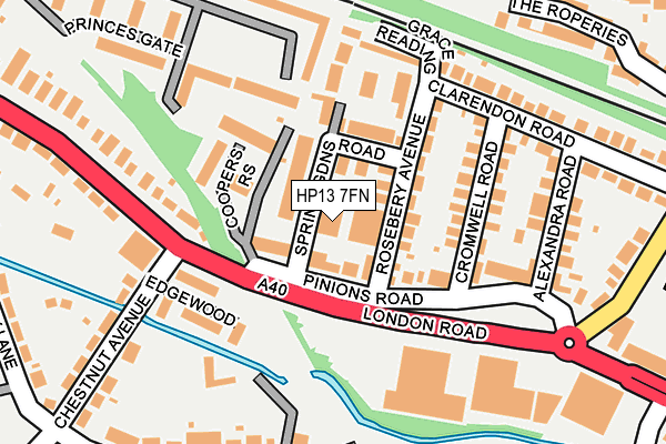 HP13 7FN map - OS OpenMap – Local (Ordnance Survey) HP13 7FN map - OS OpenMap – Local (Ordnance Survey)