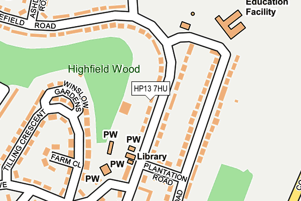 HP13 7HU map - OS OpenMap – Local (Ordnance Survey) HP13 7HU map - OS OpenMap – Local (Ordnance Survey)