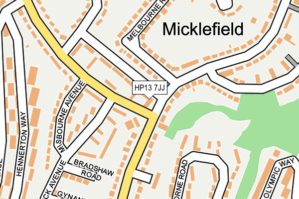HP13 7JJ map - OS OpenMap – Local (Ordnance Survey) HP13 7JJ map - OS OpenMap – Local (Ordnance Survey)