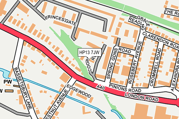 HP13 7JW map - OS OpenMap – Local (Ordnance Survey) HP13 7JW map - OS OpenMap – Local (Ordnance Survey)