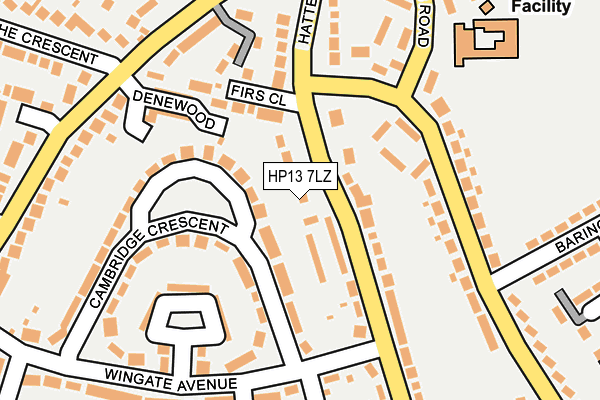 HP13 7LZ map - OS OpenMap – Local (Ordnance Survey) HP13 7LZ map - OS OpenMap – Local (Ordnance Survey)