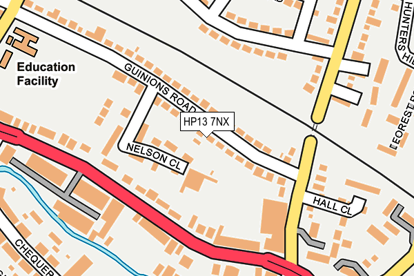 HP13 7NX map - OS OpenMap – Local (Ordnance Survey) HP13 7NX map - OS OpenMap – Local (Ordnance Survey)
