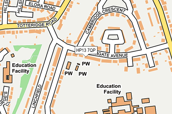 HP13 7QP map - OS OpenMap – Local (Ordnance Survey) HP13 7QP map - OS OpenMap – Local (Ordnance Survey)