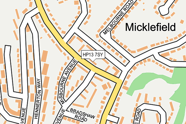 HP13 7SY map - OS OpenMap – Local (Ordnance Survey) HP13 7SY map - OS OpenMap – Local (Ordnance Survey)