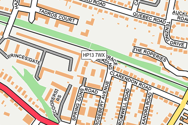 HP13 7WX map - OS OpenMap – Local (Ordnance Survey) HP13 7WX map - OS OpenMap – Local (Ordnance Survey)