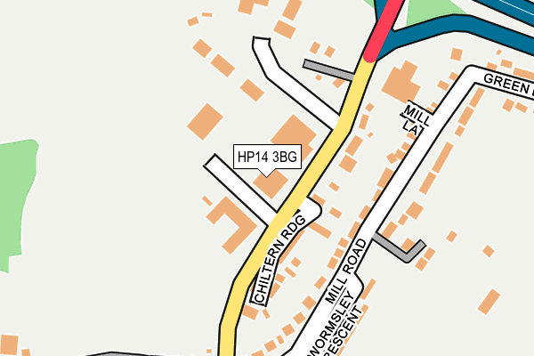 HP14 3BG map - OS OpenMap – Local (Ordnance Survey) HP14 3BG map - OS OpenMap – Local (Ordnance Survey)