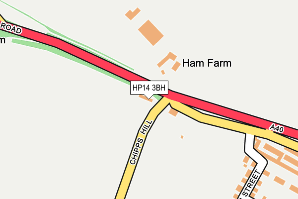 HP14 3BH map - OS OpenMap – Local (Ordnance Survey) HP14 3BH map - OS OpenMap – Local (Ordnance Survey)