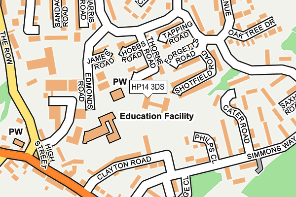 HP14 3DS map - OS OpenMap – Local (Ordnance Survey) HP14 3DS map - OS OpenMap – Local (Ordnance Survey)