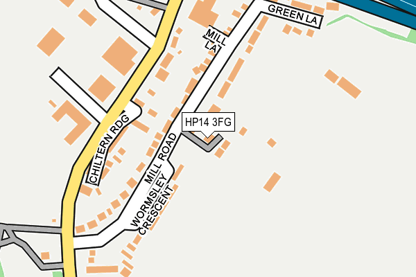 HP14 3FG map - OS OpenMap – Local (Ordnance Survey) HP14 3FG map - OS OpenMap – Local (Ordnance Survey)