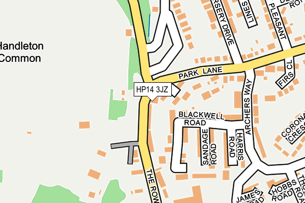 HP14 3JZ map - OS OpenMap – Local (Ordnance Survey) HP14 3JZ map - OS OpenMap – Local (Ordnance Survey)