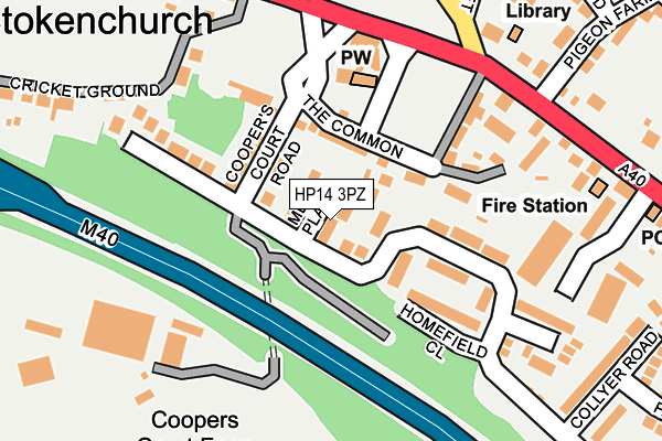HP14 3PZ map - OS OpenMap – Local (Ordnance Survey)