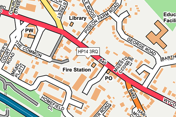 HP14 3RQ map - OS OpenMap – Local (Ordnance Survey)