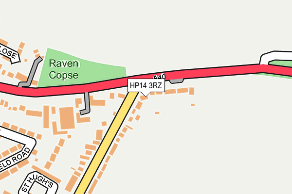 HP14 3RZ map - OS OpenMap – Local (Ordnance Survey) HP14 3RZ map - OS OpenMap – Local (Ordnance Survey)