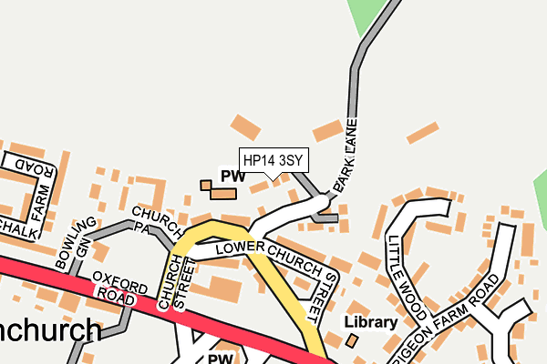 HP14 3SY map - OS OpenMap – Local (Ordnance Survey)