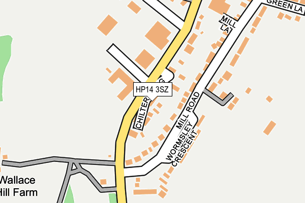 HP14 3SZ map - OS OpenMap – Local (Ordnance Survey) HP14 3SZ map - OS OpenMap – Local (Ordnance Survey)