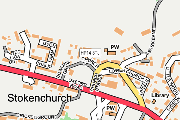 HP14 3TJ map - OS OpenMap – Local (Ordnance Survey)
