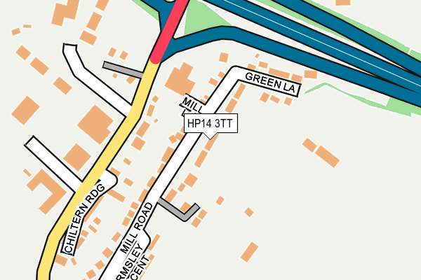 HP14 3TT map - OS OpenMap – Local (Ordnance Survey) HP14 3TT map - OS OpenMap – Local (Ordnance Survey)
