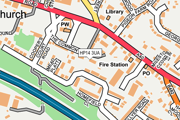 HP14 3UA map - OS OpenMap – Local (Ordnance Survey)