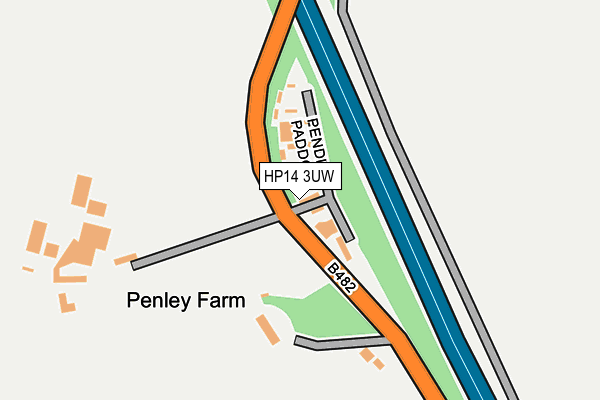 HP14 3UW map - OS OpenMap – Local (Ordnance Survey) HP14 3UW map - OS OpenMap – Local (Ordnance Survey)