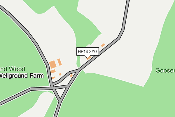 HP14 3YG map - OS OpenMap – Local (Ordnance Survey) HP14 3YG map - OS OpenMap – Local (Ordnance Survey)