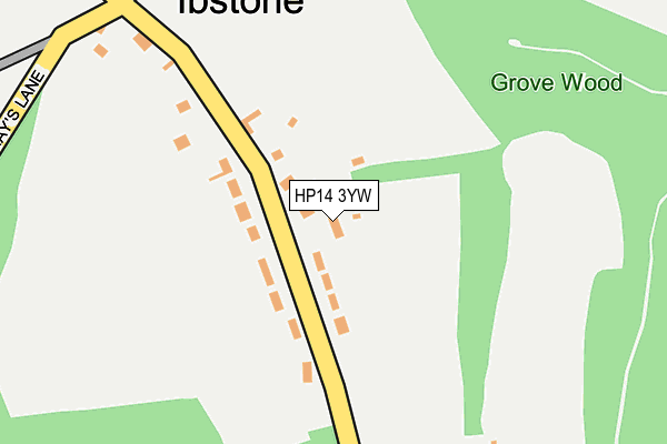 HP14 3YW map - OS OpenMap – Local (Ordnance Survey) HP14 3YW map - OS OpenMap – Local (Ordnance Survey)