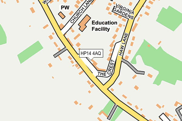HP14 4AQ map - OS OpenMap – Local (Ordnance Survey) HP14 4AQ map - OS OpenMap – Local (Ordnance Survey)