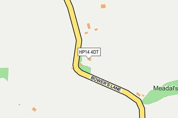 HP14 4DT map - OS OpenMap – Local (Ordnance Survey) HP14 4DT map - OS OpenMap – Local (Ordnance Survey)